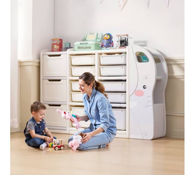 Vaikiška 4 dalių žaislų laikymo lentyna7