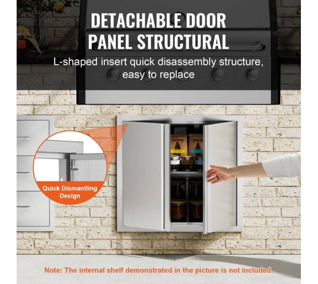 nerūdijančio plieno kepsninės durelės 660x610 mm3