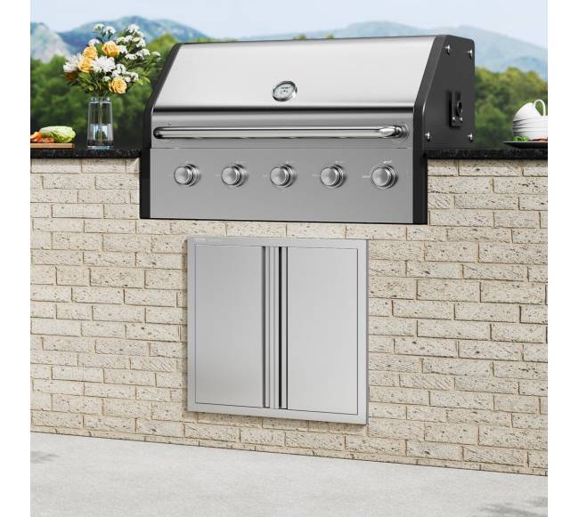 nerūdijančio plieno kepsninės durelės 660x610 mm7