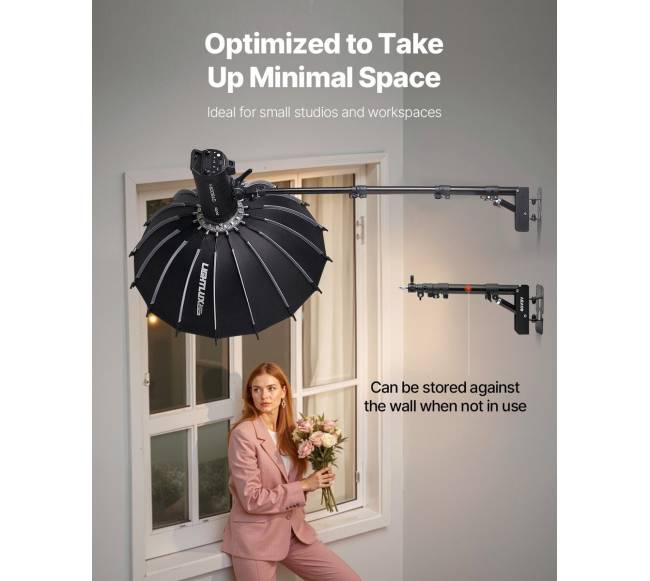 Sieninis trikampis šviesos stendas 100 cm5