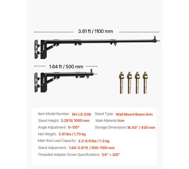 Sieninis trikampis šviesos stendas 100 cm6