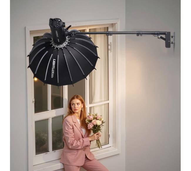 Sieninis trikampis šviesos stendas 100 cm7