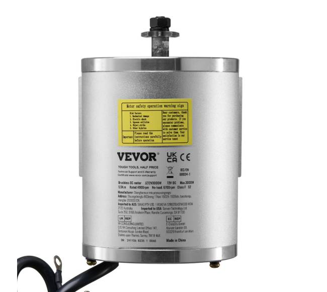 3000W elektrinis bešepetėlinis DC variklio rinkinys9