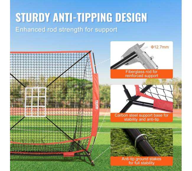 5x5 ft beisbolo praktikos tinklas2