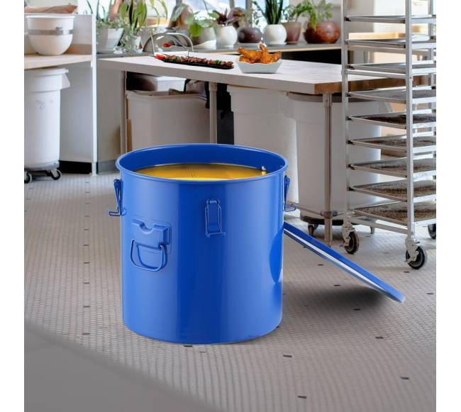 Riebalų kibiras keptuvėms 30L su dangčiu7