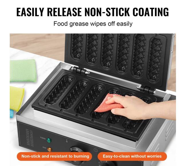 6 vnt. komercinis vaflių kepimo įrenginys3