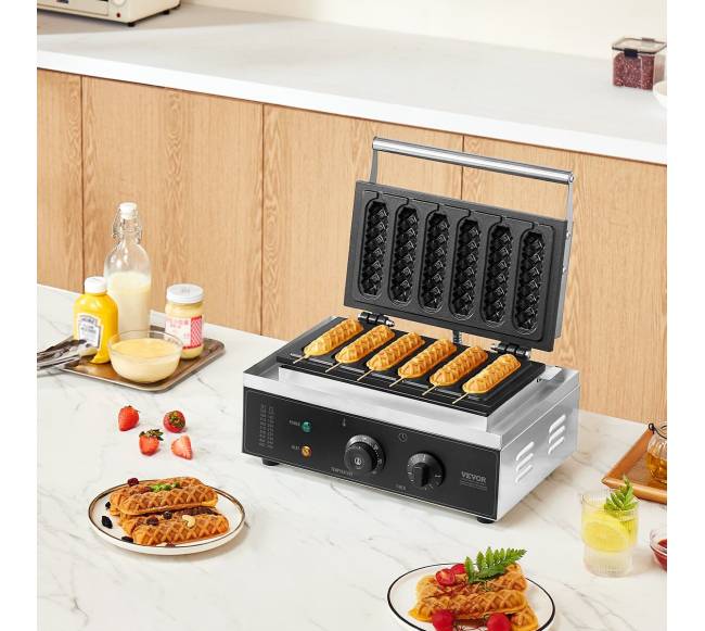 6 vnt. komercinis vaflių kepimo įrenginys7