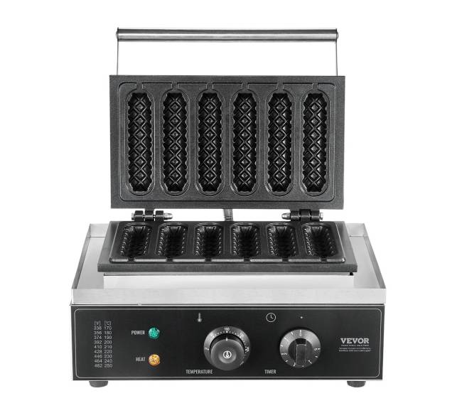 6 vnt. komercinis vaflių kepimo įrenginys10