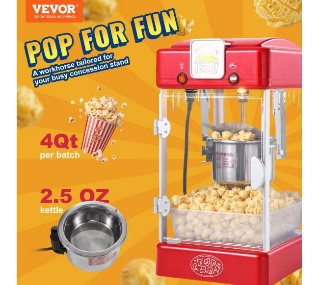 Stalinis popcornų gaminimo aparatas 300W1