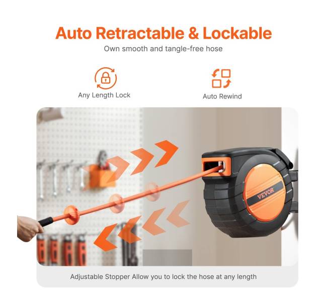 Oro žarnos ritė su grįžtama 15 m žarna2