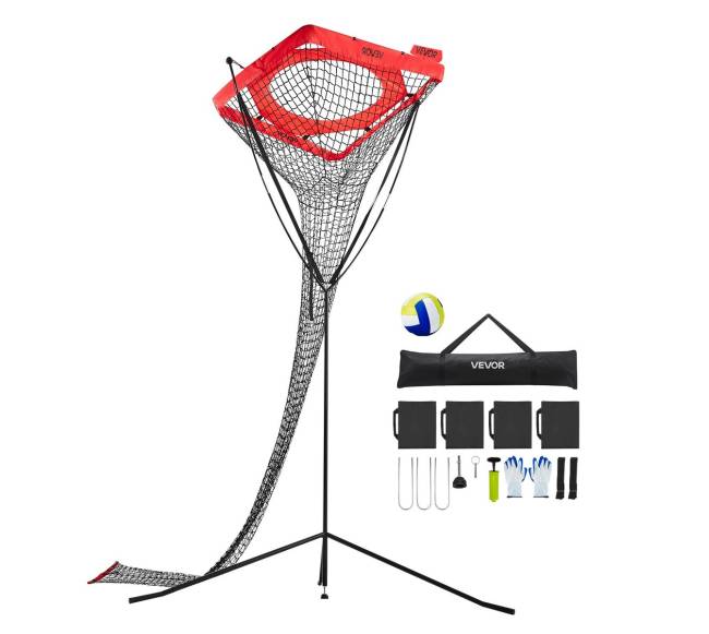 Tinklinio treniruočių tinklas su reguliuojamu aukščiu8