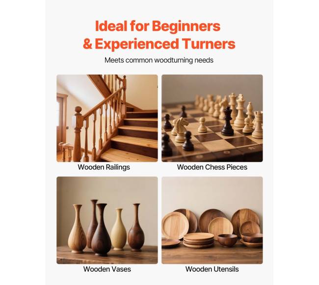 Medžio tekinimo kaltų rinkinys 4 vnt.5