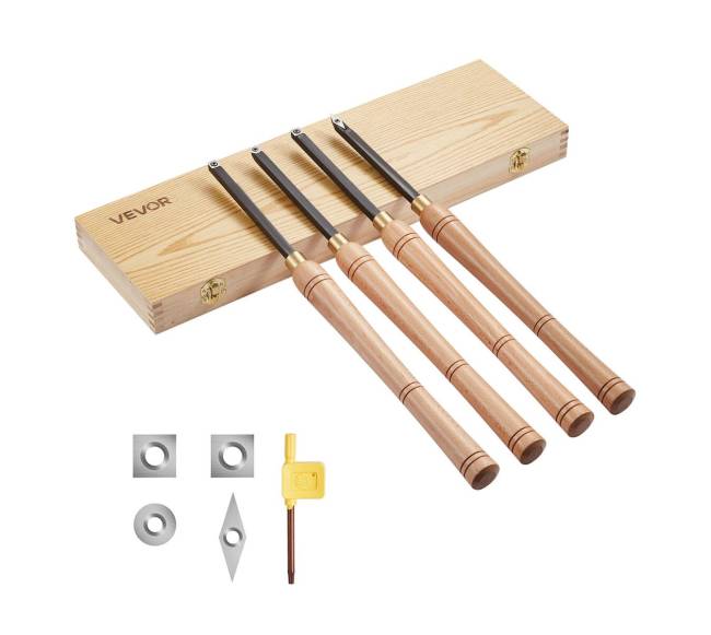 Medžio tekinimo kaltų rinkinys 4 vnt.8