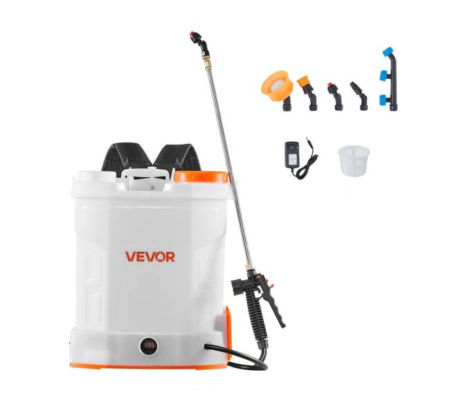 Belaidis kuprinis purkštuvas 12L 0-6,2 bar8