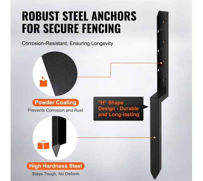 tvoros stulpų tvirtinimo rinkinys, 4 vnt.2