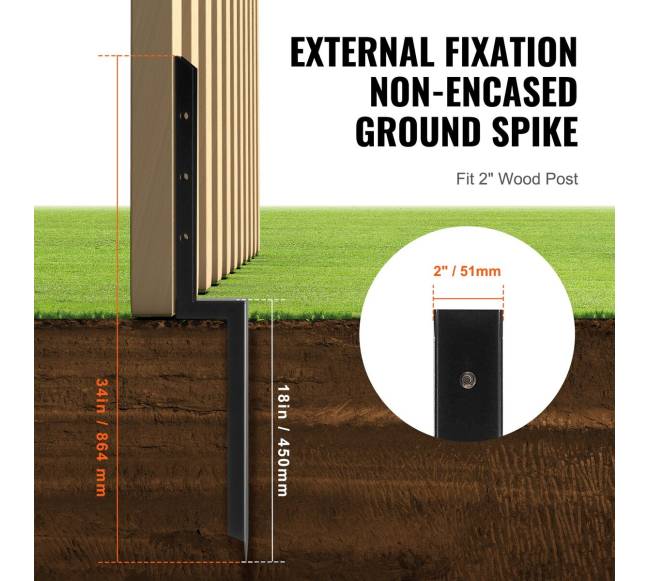 tvoros stulpų tvirtinimo rinkinys, 4 vnt.3