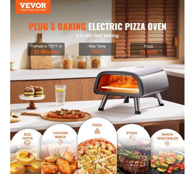 Elektrinė picos krosnelė 12" picai1