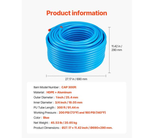 Suslėgto oro sistemų rinkinys 34 x 91 m6