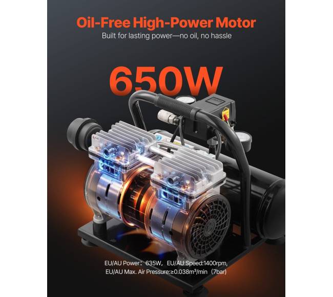 Kompaktiškas oro kompresorius be alyvos, 4L1