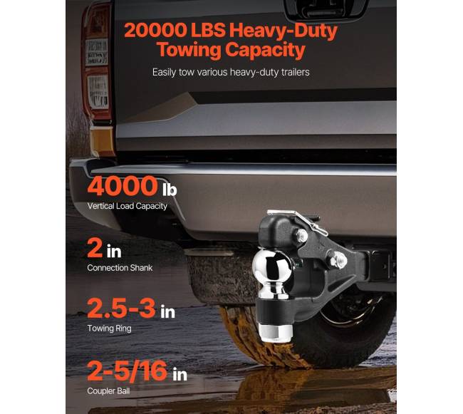 Pintle tipo kablis 2 colių priekabai1