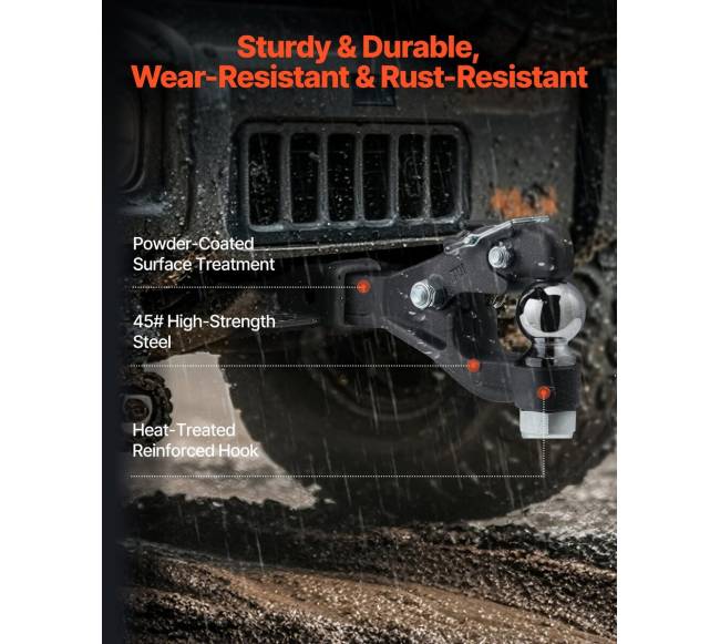 Pintle tipo kablis 2 colių priekabai2