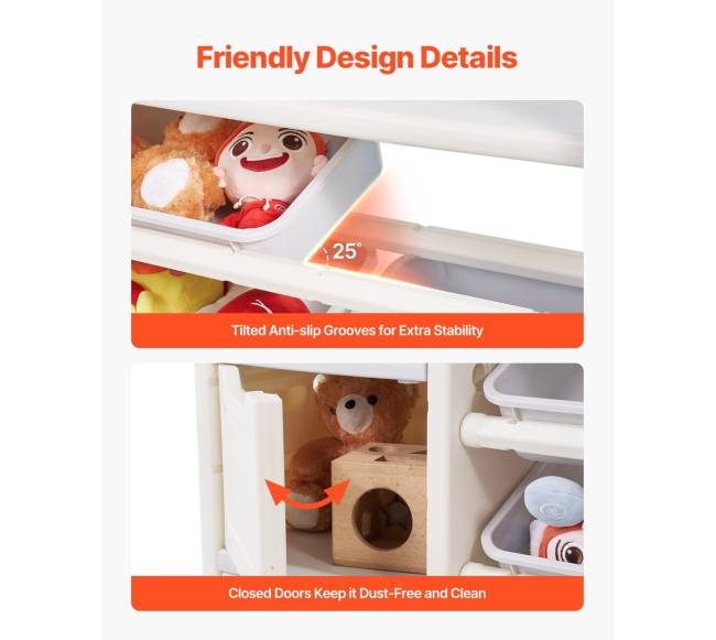 4 lygių žaislų lentyna su knygų lentyna5