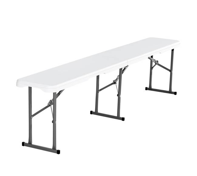 6 pėdų sulankstomas plastikinis lauko suolelis0