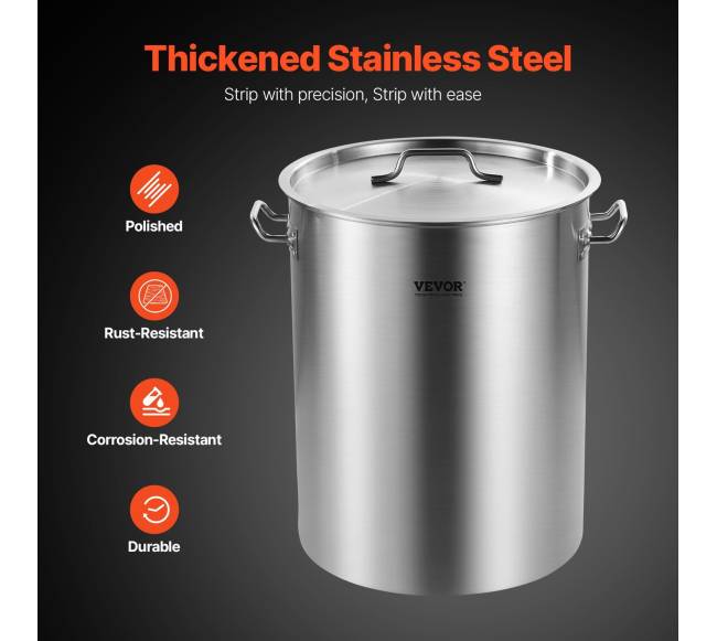 34 litrų nerūdijančio plieno puodas su krepšeliu ir dangčiu2