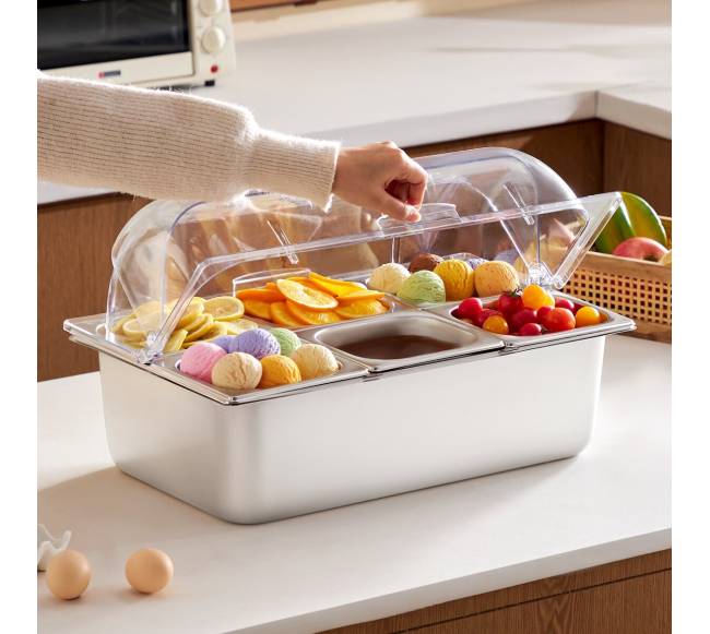 Virtuvinis indas su 6 skyrių talpyklomis7