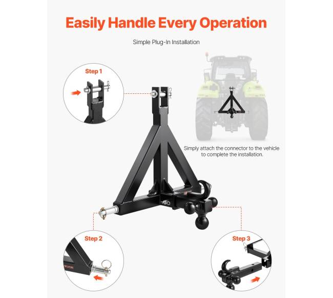 Traktoriaus trijų taškų prikabinimo adapteris5