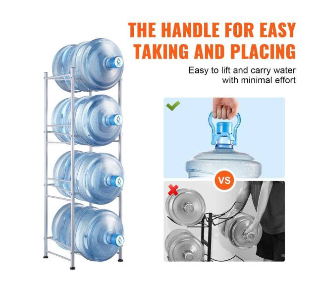 4 aukštų vandens butelių laikiklis 4 buteliai5