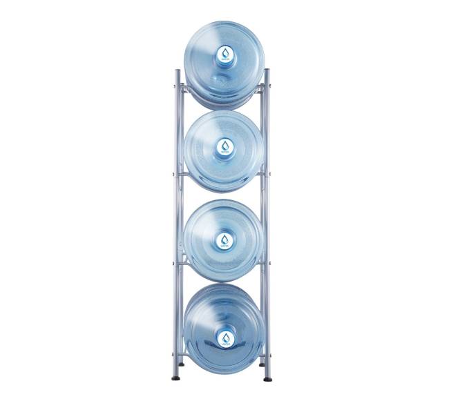 4 aukštų vandens butelių laikiklis 4 buteliai8