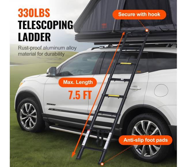 Kieto korpuso stogo palapinė 2-3 asmenims su kopėčiomis4