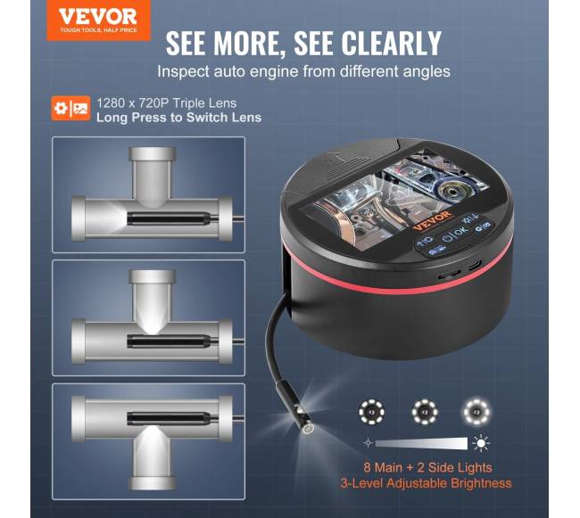 Endoskopo kamera su 4.3 colio ekranu1