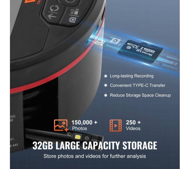 Endoskopo kamera su 4.3 colio ekranu4