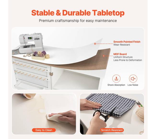 Sulankstomas siuvimo stalas su ratukais4