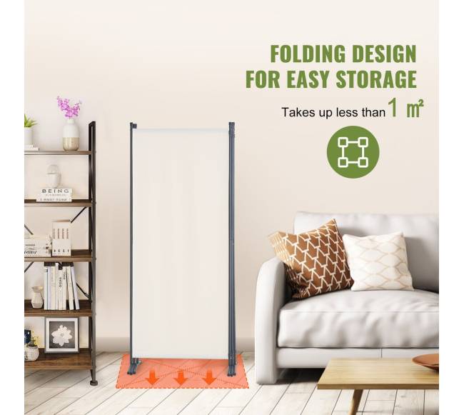 Trijų dalių baltas kambario pertvaras4