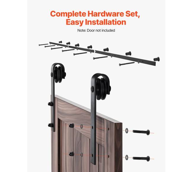 10 m stumdomų durų furnitūros komplektas4