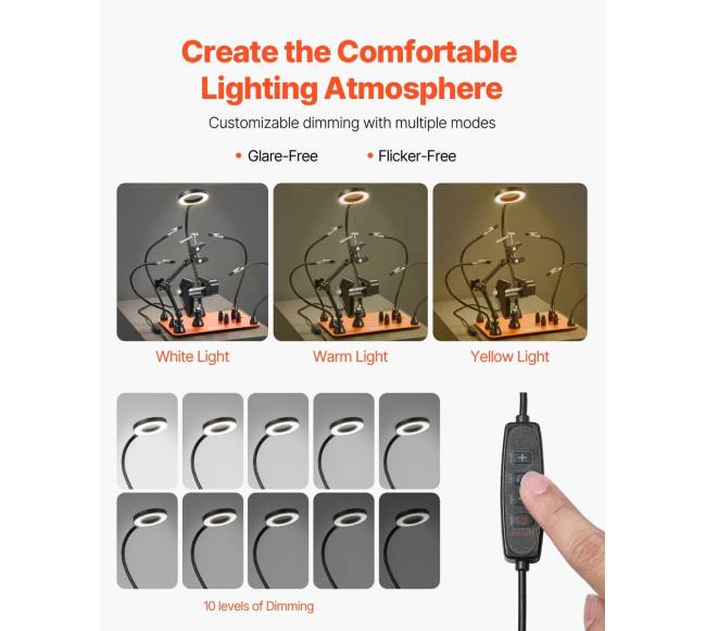 Magnetinė lituoklių stotis su didikliu ir laikikliais4