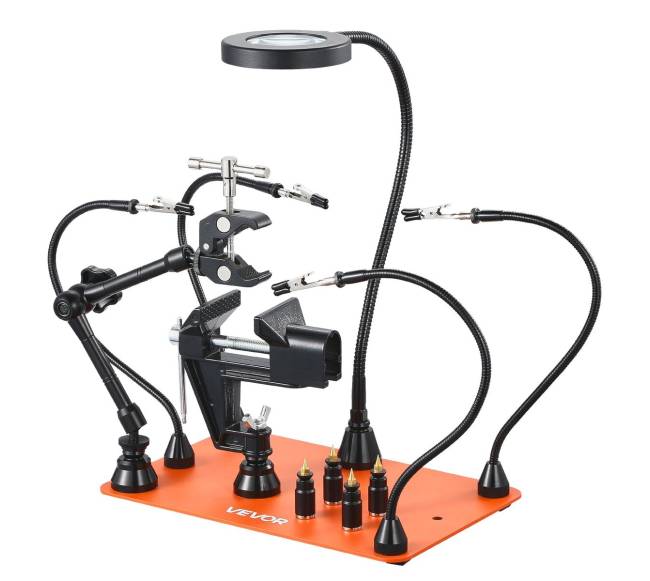 Magnetinė lituoklių stotis su didikliu ir laikikliais10