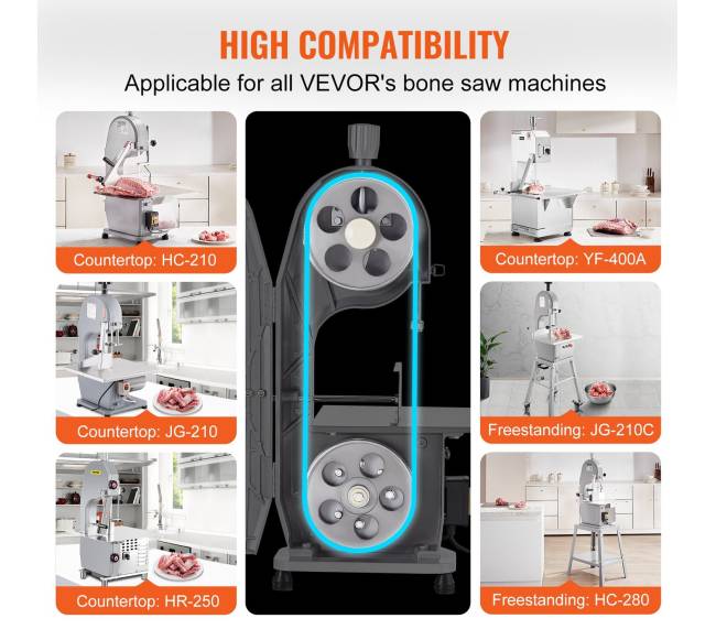 Juostinis pjūklas mėsai ir kaulams pjauti2