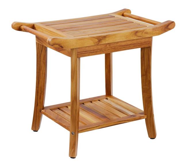 Teak medinis vonios suoliukas10