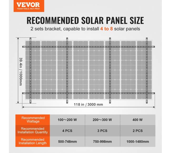 2 dalių saulės kolektorių tvirtinimo kampų komplektas1