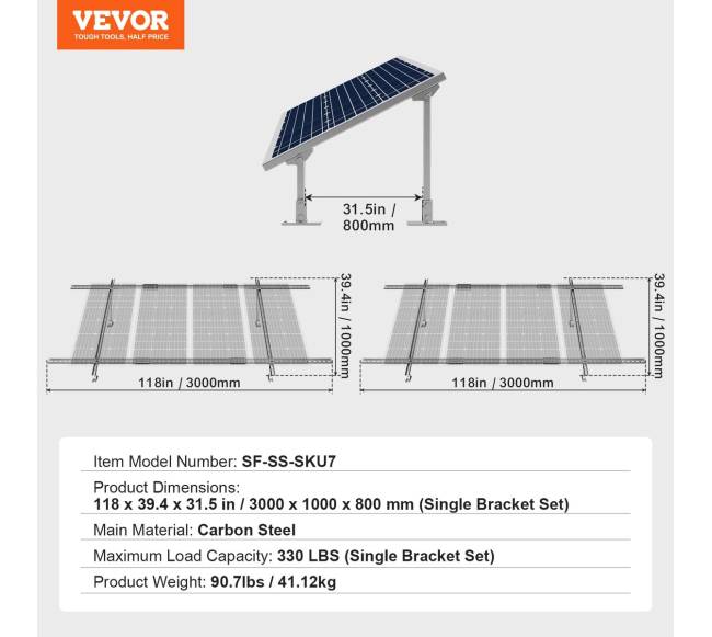 2 dalių saulės kolektorių tvirtinimo kampų komplektas6