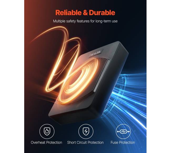 10" 240W automobilio žemadažnis po sėdyne4