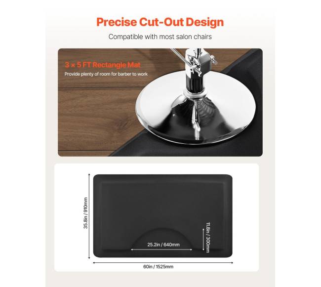 Stačiakampis kirpėjų kilimėlis 1525 x 910 mm3