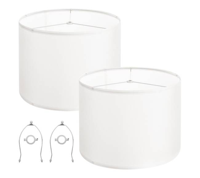 būgninės formos šviestuvo gaubtas su harp0