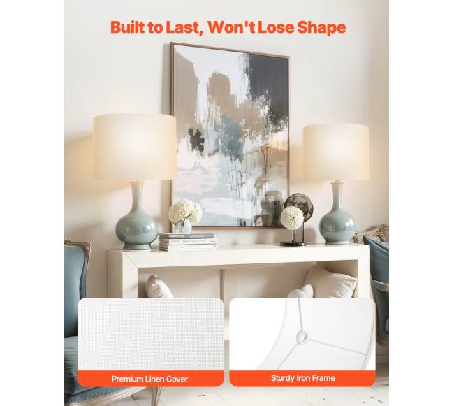 būgninės formos šviestuvo gaubtas su harp2