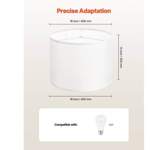 būgninės formos šviestuvo gaubtas su harp3