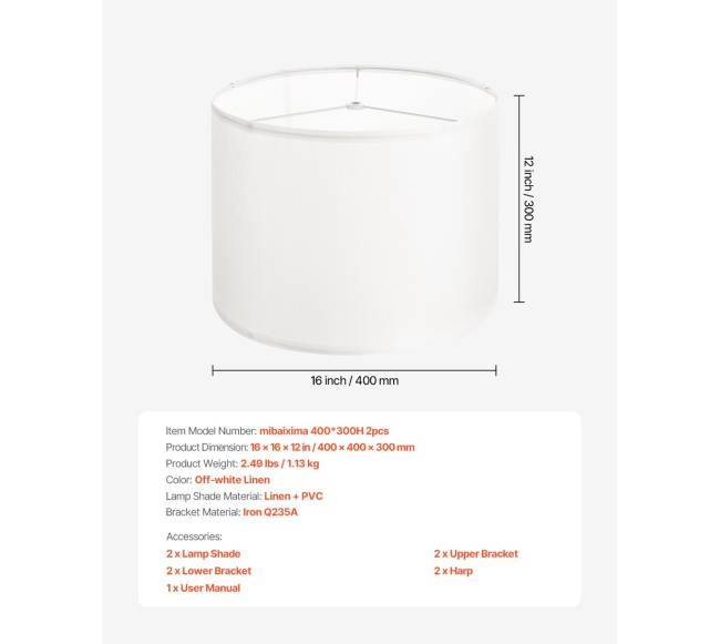 būgninės formos šviestuvo gaubtas su harp6